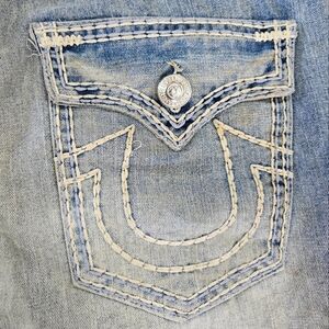 True Religion Billy Super T Men's Bootcut Blue Jeans